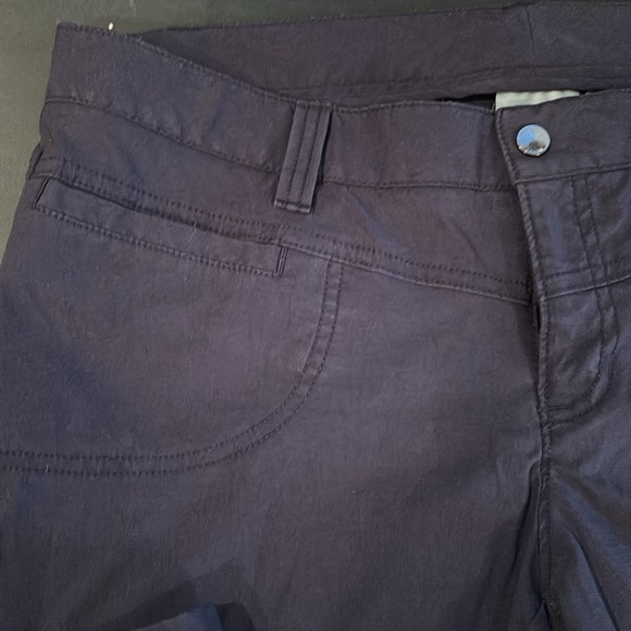 Athleta Navy Blue nylon/spandex pants size 12 - Picture 2 of 5